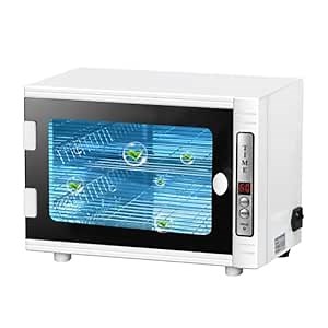 Nail Tool Cleaning Machine, 12L High Capacity Multi-Functional Nail Cleaner Box Manicure Tool Cleaning Cabinet Salon Equipment for Spa Beauty Home Metal Tools With Replaceable Lamp