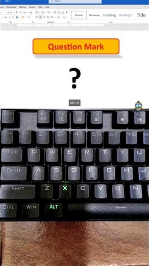 Type Question Mark in 1 Second #keyboard #hacks