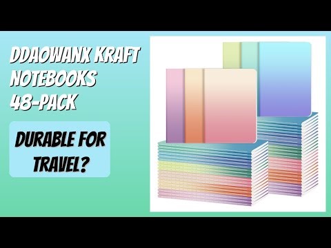 REVIEW (2026): Ddaowanx Kraft Notebooks 48-Pack. Features