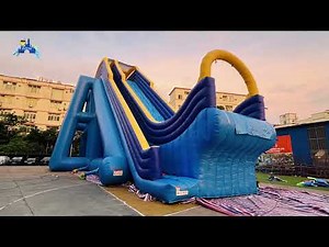 Ultimate Giant Inflatable Water Slide Adventure – Race & Splash Under the Sun!