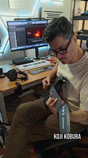 Koji Kobura on Instagram: "Depeche Mode - Enjoy The Silence (Aeroband Guitar + Logic Pro) #aerobandguitar #logicpro #musicproducer #pigments7 #arturia @arturia_official @aerobandofficial"