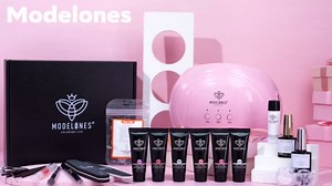 Modelones Poly Extension Gel Nail Kit - 6 Colors with 48W Nail Lamp Slip Solution Rhinestone Glitter All In One Kit for Nail Manicure Beginner Starter Kit DIY at Home Kit