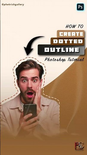 How to Create an OUTLINE STROKE Effect Photoshop Tutorial! #shorts