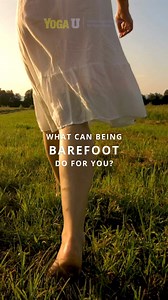 Being barefoot can strengthen and mobilize your feet and promote proprioception. Here’s how to reconnect with your feet and enjoy the many health benefits of going barefoot. https://yogauonline.com/yoga-health-benefits/yoga-wellness-tips/what-can-being-barefoot-do-for-you/ | Yoga U Online | Facebook