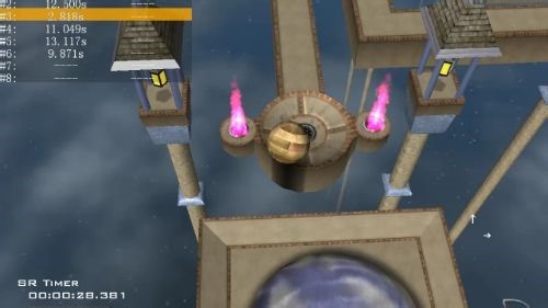 【平衡球自制地图记录】ballance speedrun 飞跃星海1:56.580