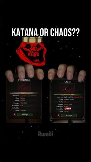 KATANA VS CHAOS? BEST WEAPON IN THE FORGE