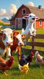 A Beautiful Farm Family Story 🏡 | 3D Animated Animal Adventure with Moral#short#videos#storytime
