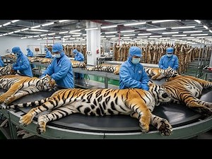 "The Hidden World of Leopard Skin Production: From Source to Luxury Fashion Products (Full Process)"