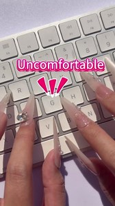 60pcs Keyboard Bubbles for Long Nails, Ergonomic Height Raised Glass Heart Key Covers, No-Residue, Reusable, Easy to Apply, Universal Keyboard Stickers for Laptop, PC, MacBook & Calculator