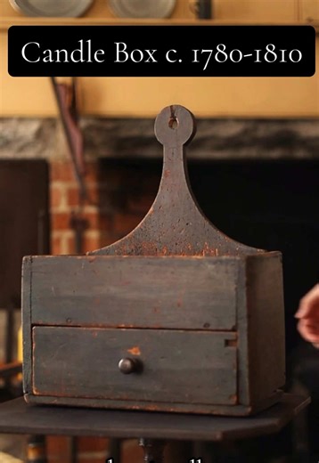 Antique Candle Box from 1780-1810: A Unique Find
