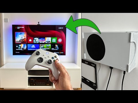 Xbox Series S | BEST Hidden Wall Mount Installation Perfect for LG C1 / CX / C9