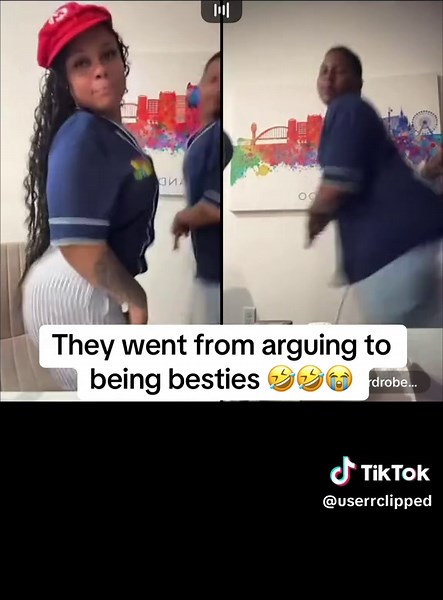 They went from arguing to being besties 🤣🤣😭 #fypシ #wadrobe #fypシ゚viral #yonalashay #yona