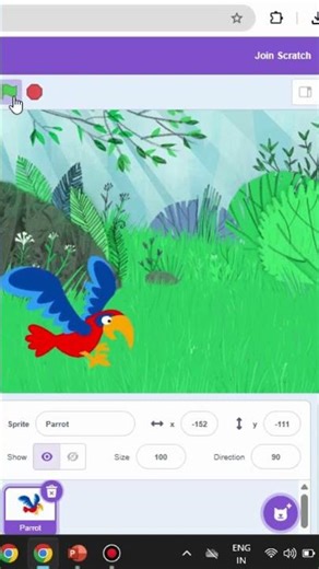 Roman around the garden -scratch #shorts #shortsyoutube #codeblocks #project#scratch