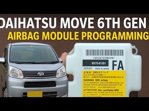 Daihatsu Move Airbag Module Programming | Crash Data Clear | Airbag Light Off