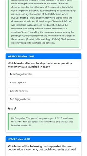 Origins and causes of the Non-Cooperation Movement NCM