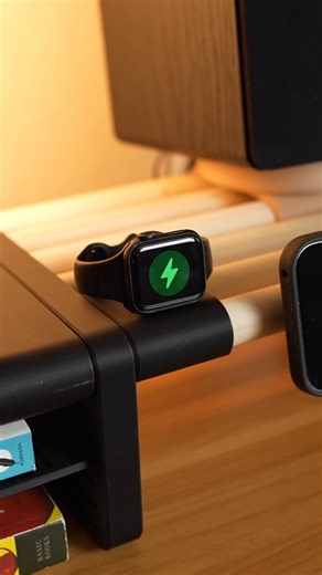 The Workspace Hero on Instagram: "This 3D printed desk shelf now has watch charger add-ons! 🚀 You can now charge your Apple or Samsung watch on the 3D printed deskshelf system! These new models have been finally added to the STL pack along with the new MagSafe mounts, controller mounts, and a few other upgrades. Let me know what you guys think! #desksetup #workspace #3dprint"