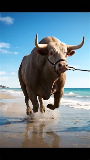 Unstoppable Power: The Great Bull Race! 🐂💨 #Shorts #Bull #Action #Viral #Race #Power