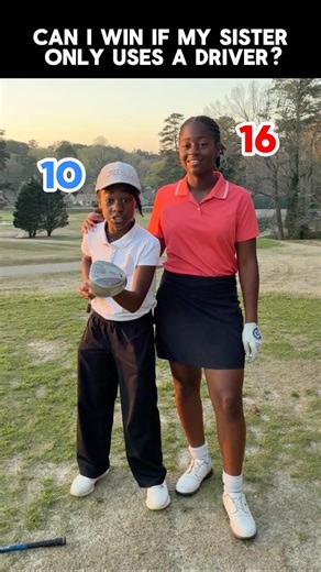 Can I Win If My Sister Only Uses A Driver? #golf #family
