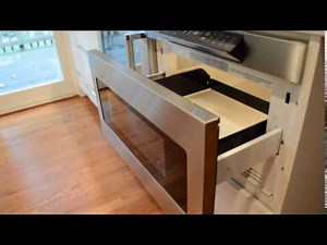 Oakton Kitchen Remodel: SHARP Automatic Pull-Out Microwave Demo