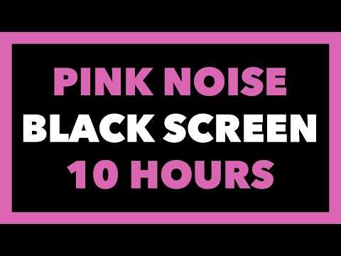 10 Hours of Gentle Pink Noise | Black Screen | Deep Sleep & Focus