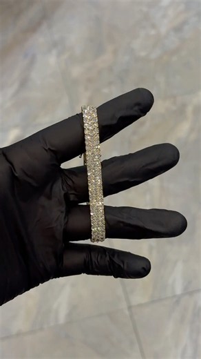 Three Row Upside Down Lab Diamond Tennis Bracelet | Item #71610