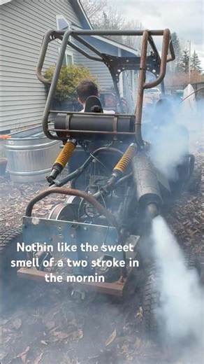 Snowmobile engine go kart ftw #gokart #twostroke #snowmobile