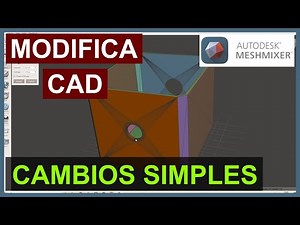 Cambios simples y RÁPIDOS a piezas CAD con Meshmixer