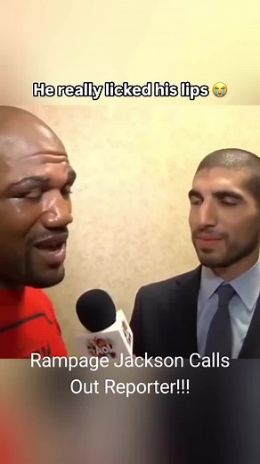 Rampage Jackson Confronts Reporter in Hilarious Exchange