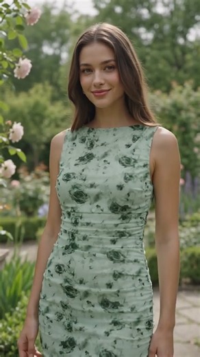 Chic Dark Green Floral Ruched Midi Dress | Ultimate Wedding Guest & Cocktail Look
