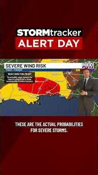 ⛈️ STORMtracker ALERT DAY: Severe storms possible tonight and Thursday morning along the Gulf Coast.