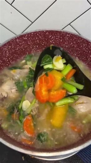 Homemade Chicken Soup for Sick Days 🥣❤️ Simple, warm & comforting! #cooking #shorts