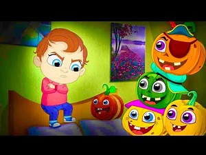 5 LITTLE PUMPKINS JUMPING ON THE BED | Nursery Rhymes I Children Song I Preschool Kindergarten Rhyme