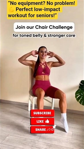 Low Impact Chair Workout 🪑 Perfect for Seniors #Shorts