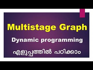 Multistage Graphs|Dynamic Programming|Malayalam
