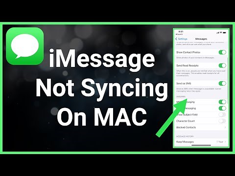 How To Fix iMessage Not Working (Syncing) With Mac