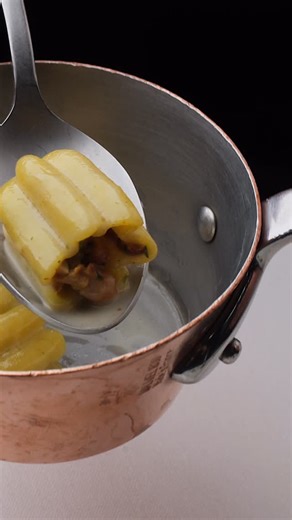 An ode to the forest: Veal Tenderloin “Choisy” with golden sweetbreads, delicate chanterelles, hand‑rolled “zucca” pasta, crisp crystal lettuce, and a rich sauce forestière. #restaurantdaniel | Restaurant Daniel