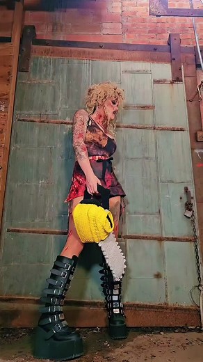 Twisted Chainsaw Crochet Pattern by The Twisted Hatter