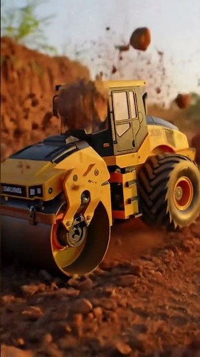 Epic RC Road Roller Action: Compacting Dirt & Kicking Dust! 🚜💨