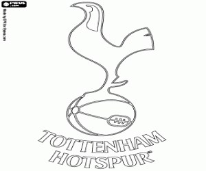 Tottenham Hotspur emblem coloring page printable game