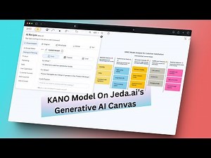 Kano Model with AI - Jeda.ai's Multimodal AI Workspace
