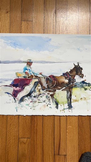 Demonstration on Hilton Head from a Photo. By Charles Reid.This painting is for Sale | Charles Reid Art
