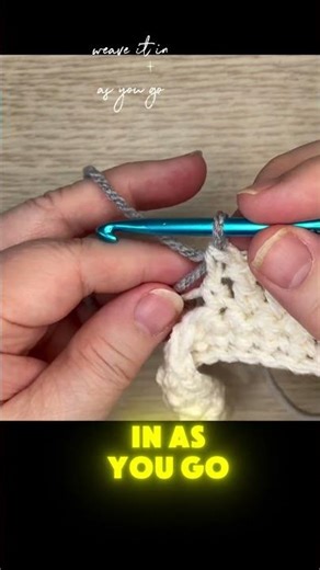 Colour changing yarn technique explained! #crochet #yarn