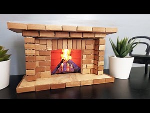DIY Miniature Fireplace // How to Build a Mini Fireplace Tutorial
