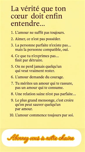 Les 10 Vérités Que Ton Cœur Doit Entendre en Amour (À Écouter Absolument)