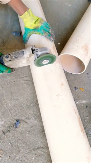 cutting PVC pipes white angle Grinder |Diy pipe cutting |Grinder PVC Tricks