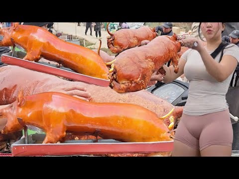 World’s Best Roasted Whole Pig – Watch the Master Carve It Like a Pro Street Eats Unleashed