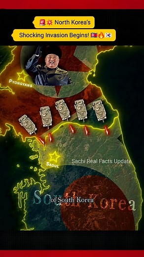 🎥 Title: 🚨💥 North Korea’s Shocking Invasion Begins! 🇰🇵🔥🇰🇷 --- 📝 Description: In a sudden and deadly move, North Korea has launched a surprise invasion of the Korean Peninsula! Over 100,000 troops massed silently along the border, followed by a missile barrage targeting South Korea’s key military bases. Tensions explode — is this the beginning of a full-scale regional war? --- 🔖 Hashtags : #NorthKoreaInvasion #KoreanWar2 #SouthKoreaUnderAttack #PeninsulaCrisis #BreakingNews #MilitaryTen