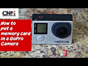 GoPro - How to Put A Memory Card in a GoPro Hero 4 Black