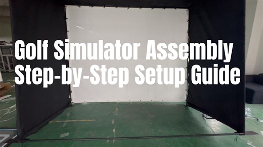 Bezliving 10 x 8 ft Golf Simulator Enclosure with Impact Screen, Indoor Home & Garage Golf Practice Net