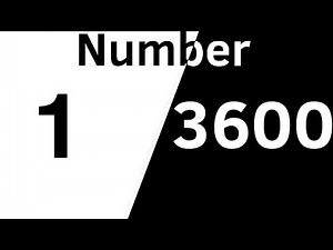 Flipaclip Number 1 to 3600 (1 fps) [1 hour]